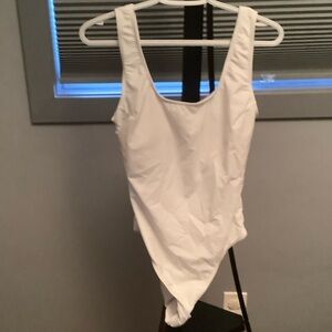 Elegant White Women's One Piece Swimsuit